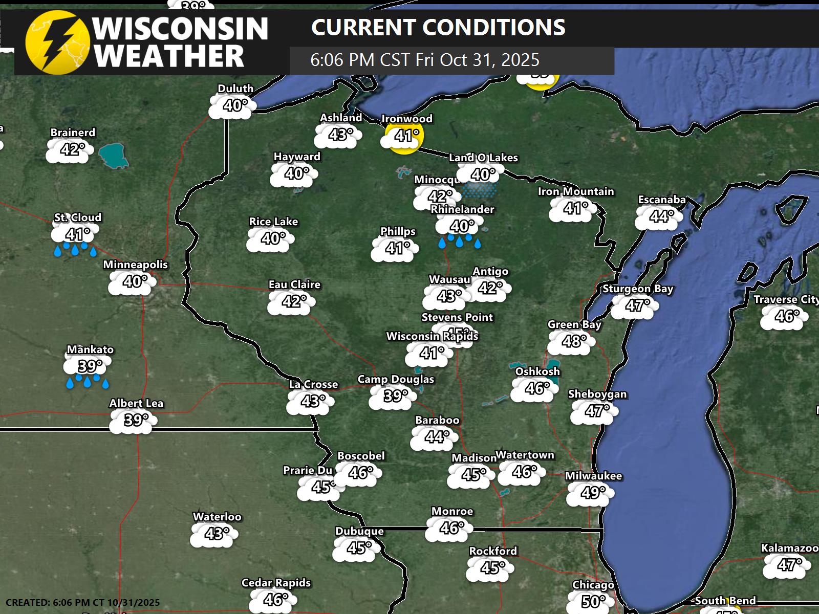 Wisconsin Weather Maps and Graphics