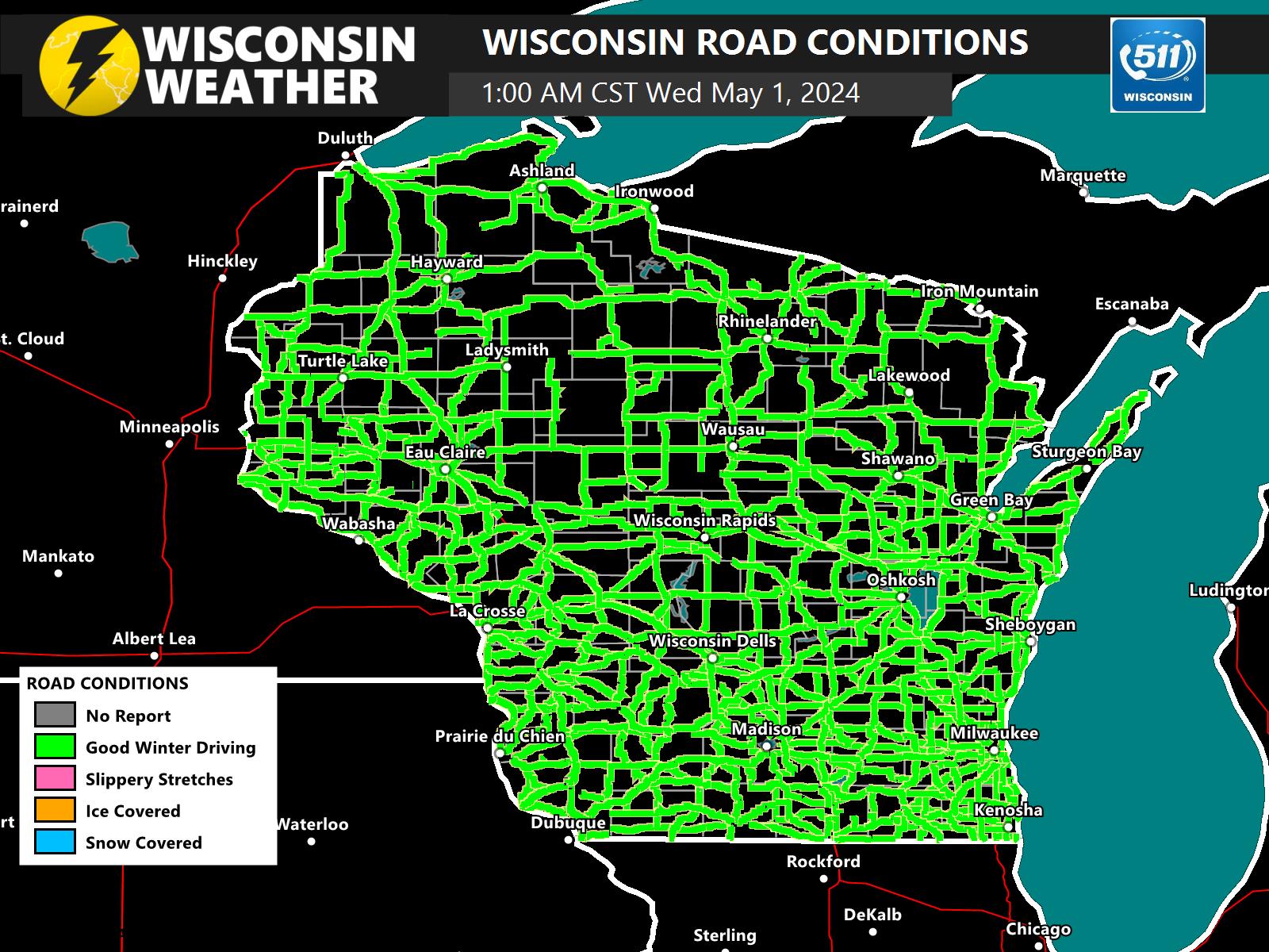 Wisconsin Winter Road Conditions