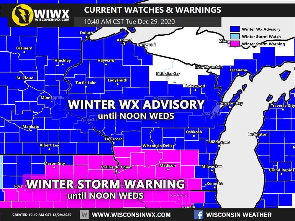 National Weather Service Advisories and Warnings
